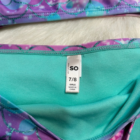 Sonoma ⚜️ 3-Piece Mermaid Swimsuit & Mermaid Tail Cover-Up Swim Set - Picture 4 of 9